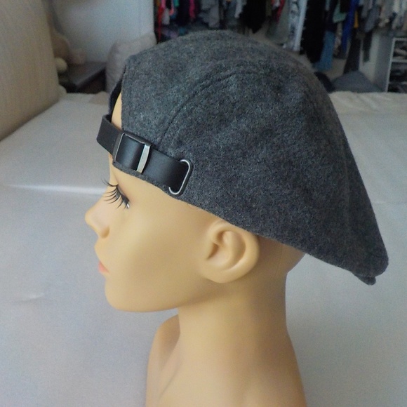 damen hastings Gray Wool Newsboy Cap (UNISEX) - Picture 2 of 6